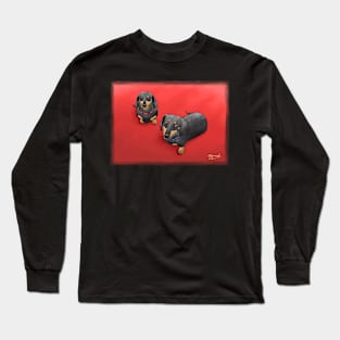 Dachshund Love - Red Version Long Sleeve T-Shirt